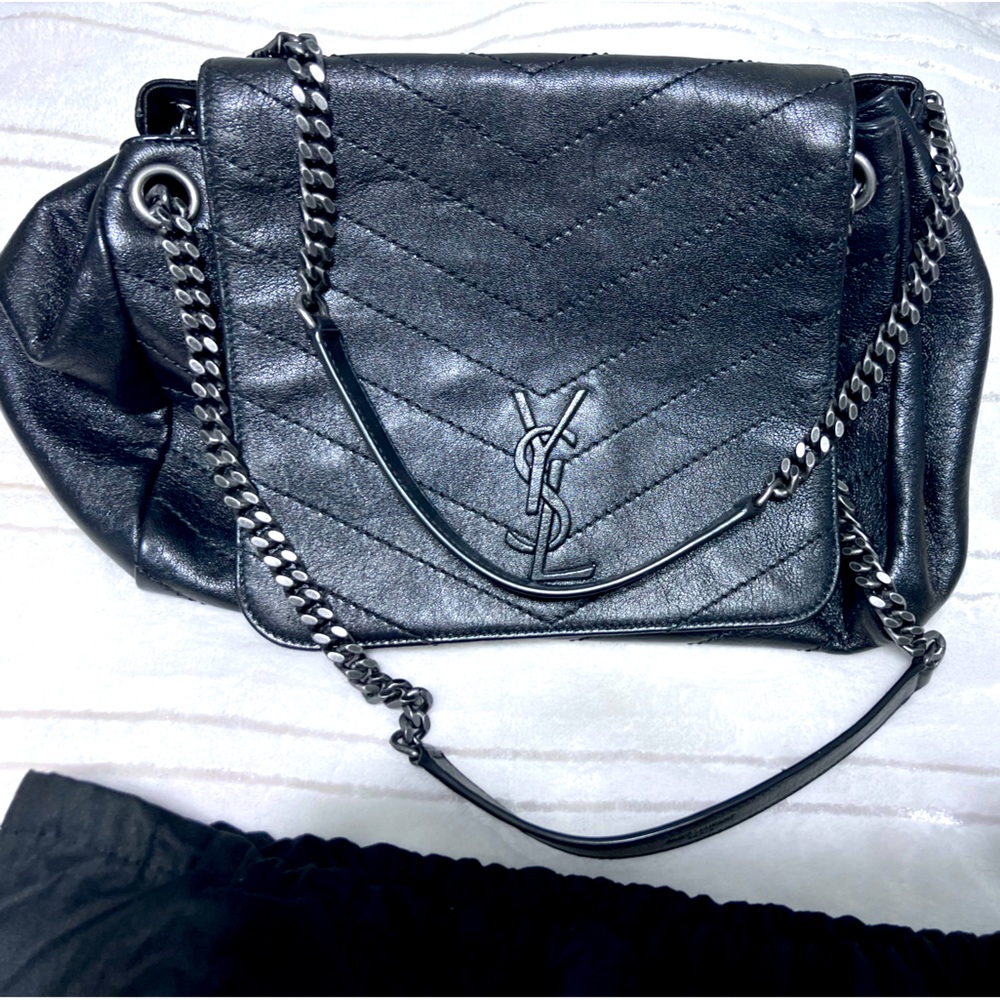 Sold! Black Saint Laurent Nolita Leather Shoulder Bag